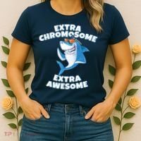 Down Syndrome - Extra Chromosome Shark Women's T-Shirt thumb 2