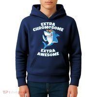 Down Syndrome - Extra Chromosome Shark Kids Hoodie thumb 4