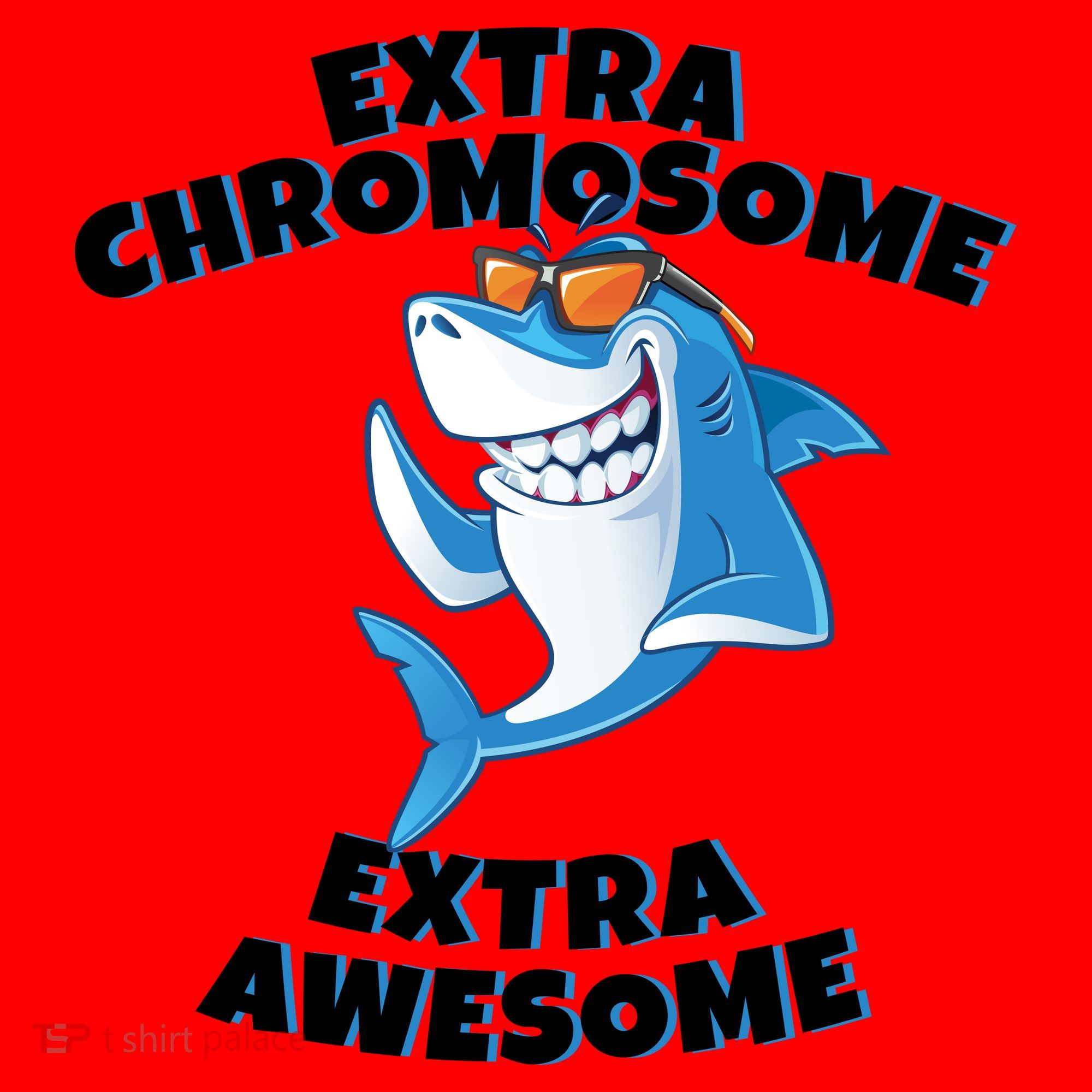 Down Syndrome - Extra Chromosome Shark Santa Hat