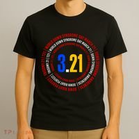 Down Syndrome 3.21 Shield T-Shirt thumb 3