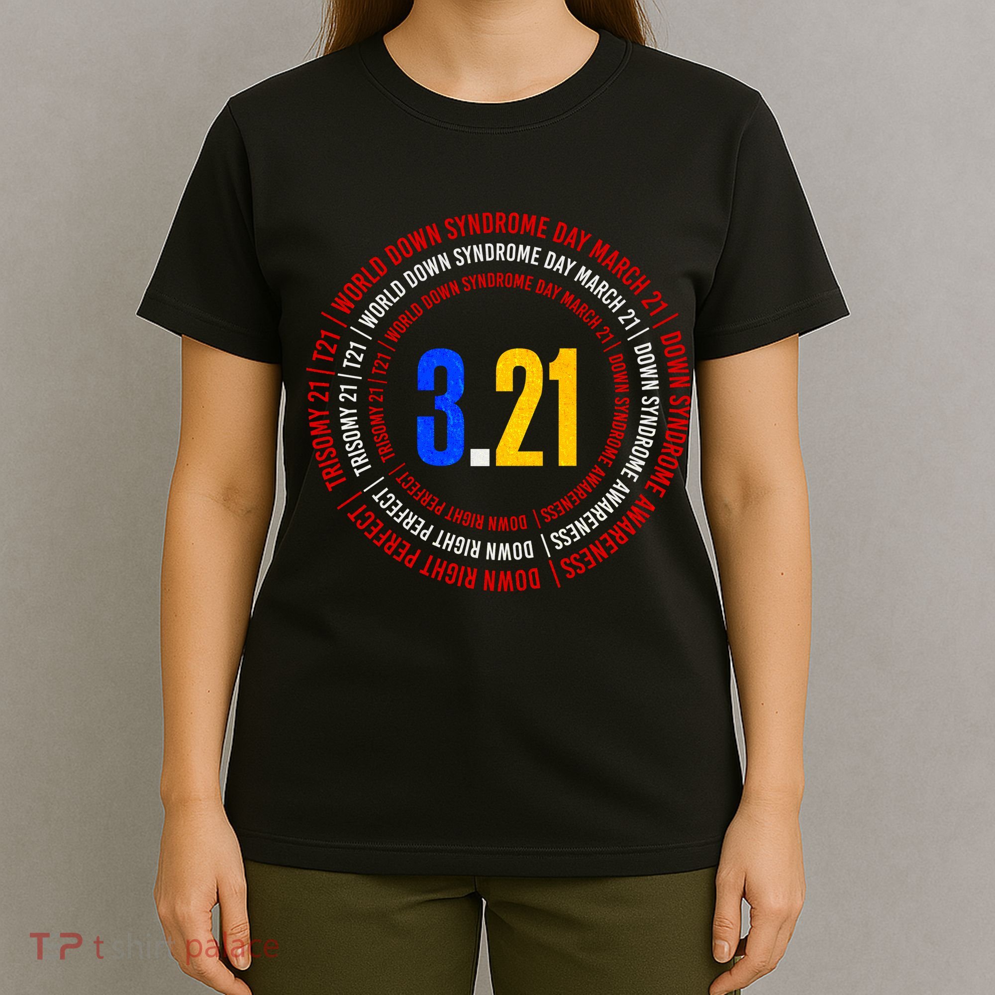 Down Syndrome 3.21 Shield T-Shirt