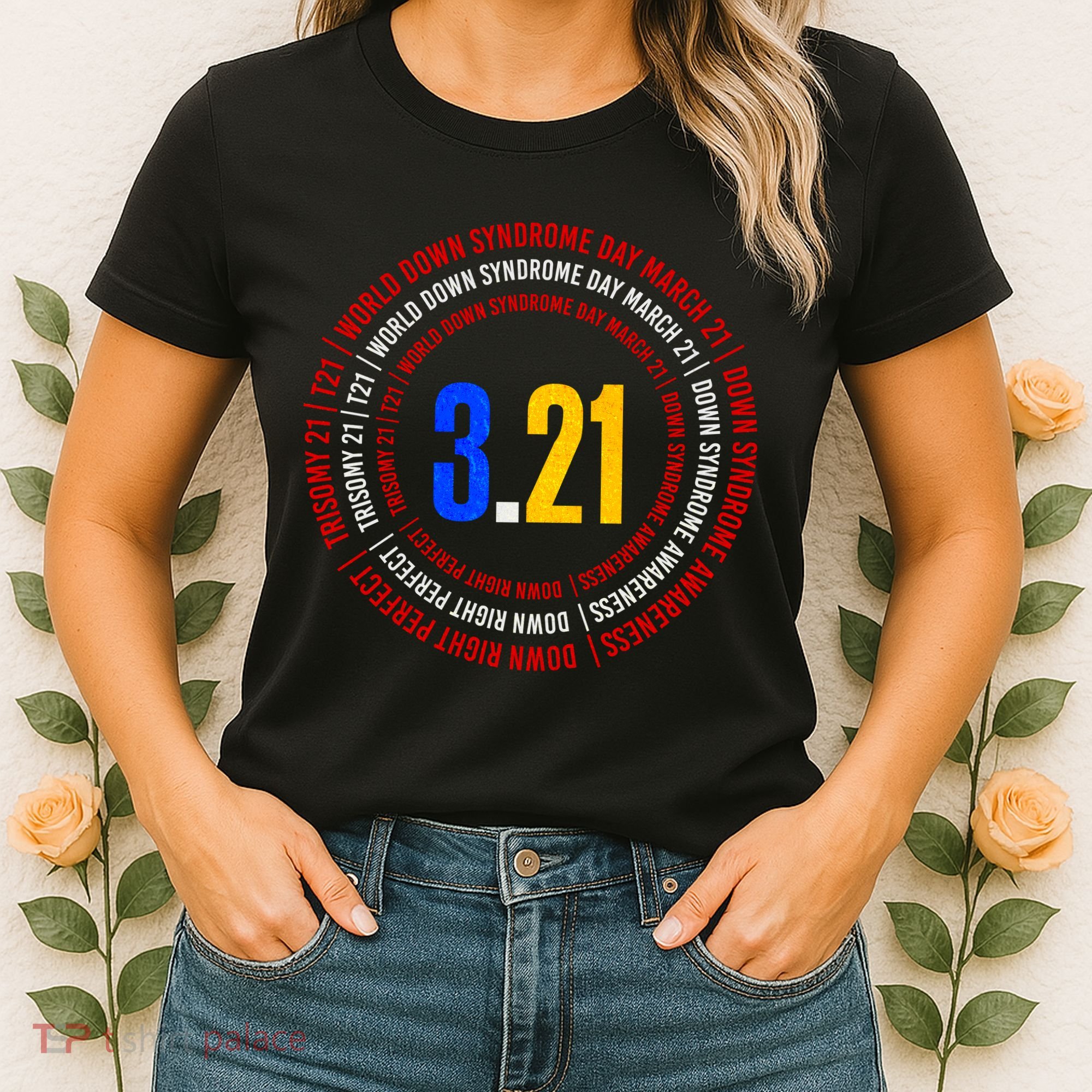 Down Syndrome 3.21 Shield Women's T-Shirt