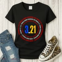 Down Syndrome 3.21 Shield Women's T-Shirt thumb 3