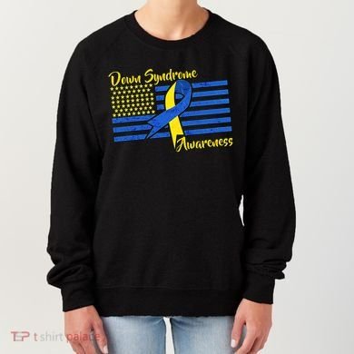 Down Syndrome American Flag Women's Sweatshirt