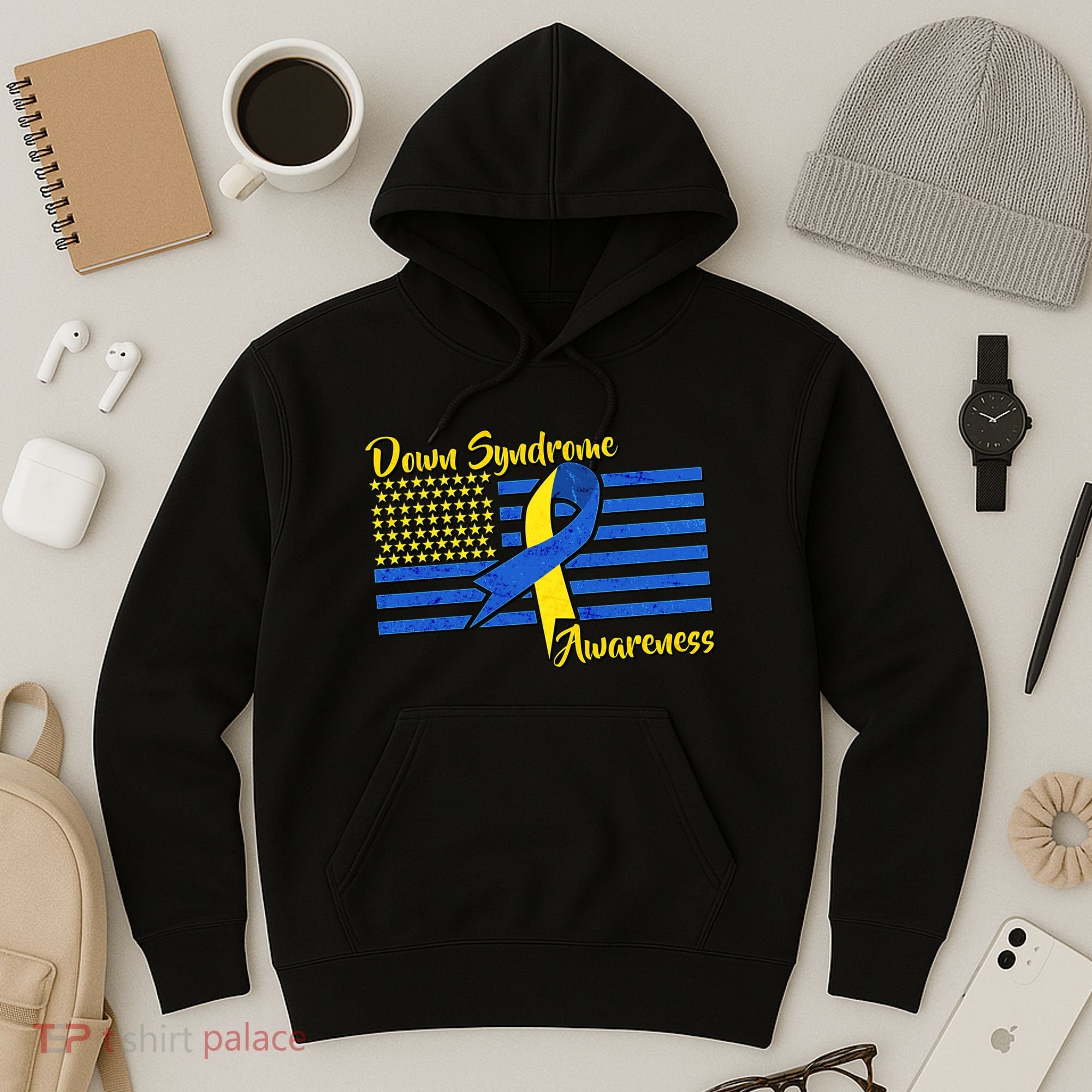 Down Syndrome American Flag Hoodie