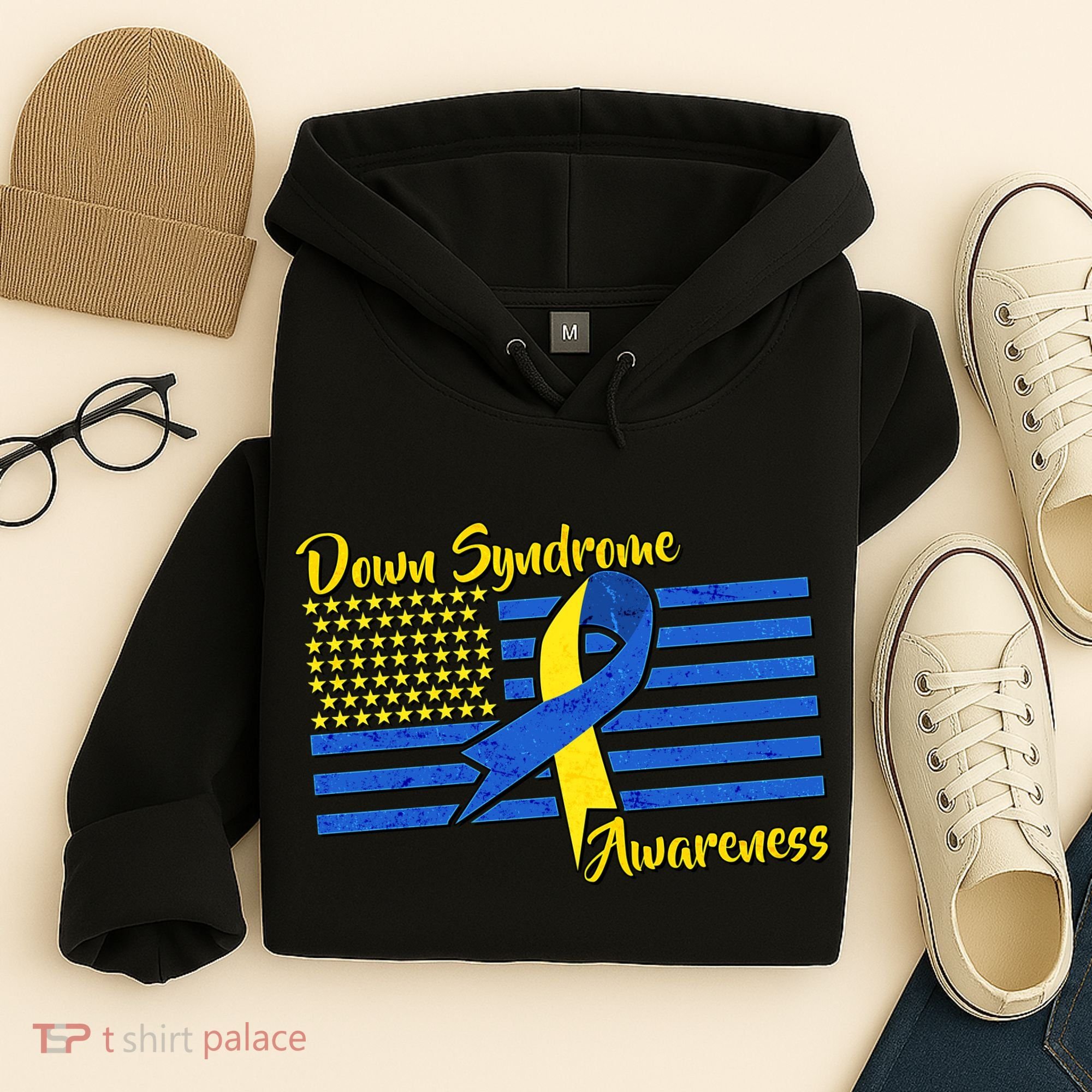 Down Syndrome American Flag Hoodie
