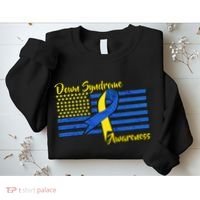 Down Syndrome American Flag Sweatshirt thumb 2