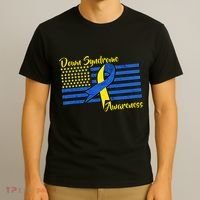 Down Syndrome American Flag T-Shirt thumb 3