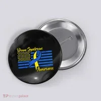 Down Syndrome American Flag Button thumb 0