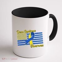 Down Syndrome American Flag Coffee Mug thumb 1