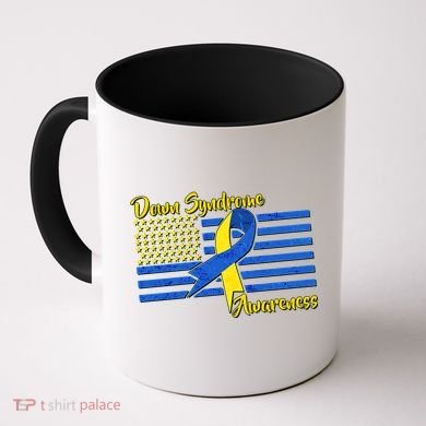 Down Syndrome American Flag Coffee Mug