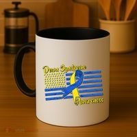 Down Syndrome American Flag Coffee Mug thumb 4