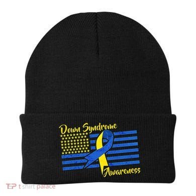 Down Syndrome American Flag Beanie