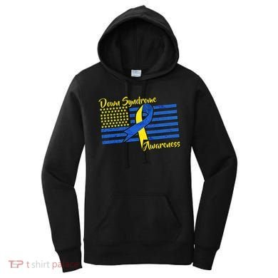 Down Syndrome American Flag Women's Hoodie