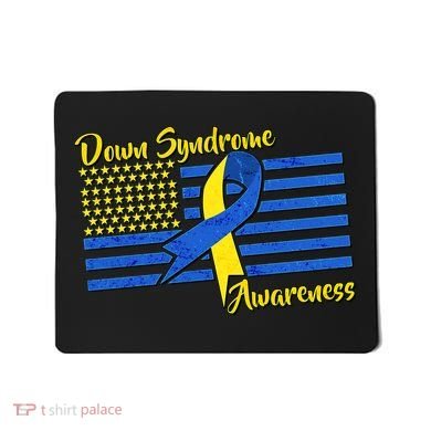 Down Syndrome American Flag Mousepad