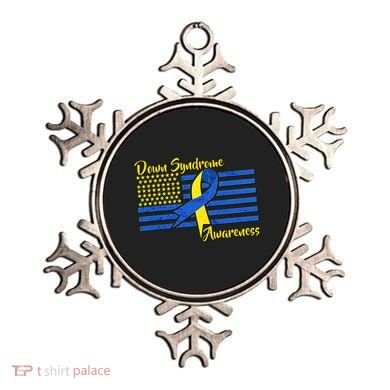 Down Syndrome American Flag Ornament