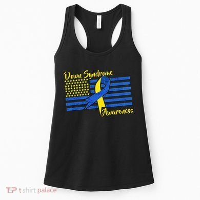Down Syndrome American Flag Women's Tank Top