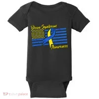 Down Syndrome American Flag Baby Bodysuit thumb 0