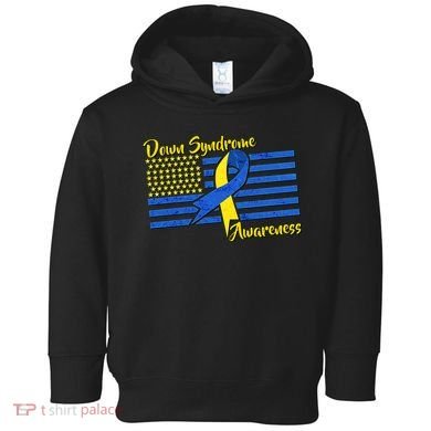Down Syndrome American Flag Toddler Hoodie