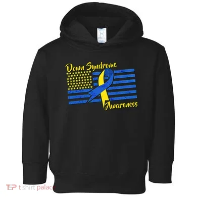 Down Syndrome American Flag Toddler Hoodie