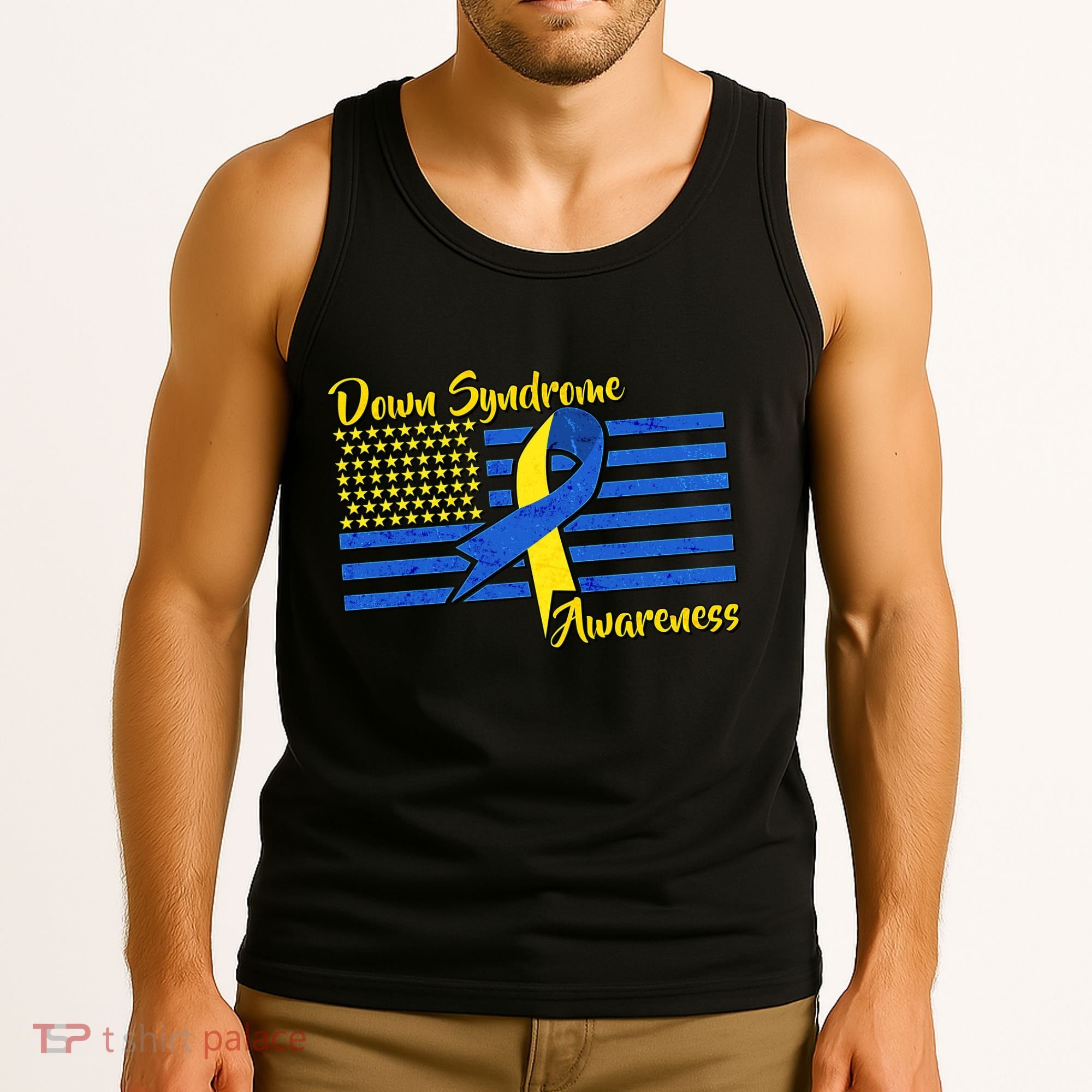 Down Syndrome American Flag Tank Top