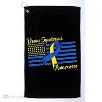 Down Syndrome American Flag Golf Towel thumb 0