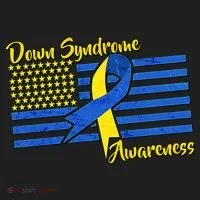Down Syndrome American Flag Golf Towel thumb 3