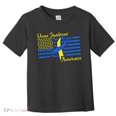 Down Syndrome American Flag Toddler T-Shirt