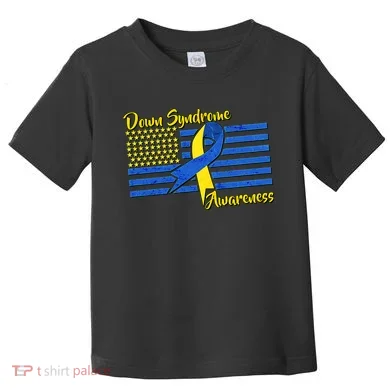 Down Syndrome American Flag Toddler T-Shirt