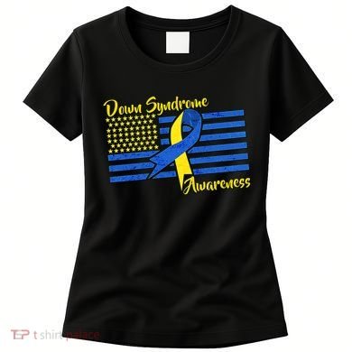 Down Syndrome American Flag Women's T-Shirt