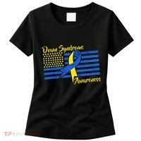 Down Syndrome American Flag Women's T-Shirt thumb 0