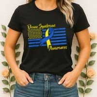 Down Syndrome American Flag Women's T-Shirt thumb 2