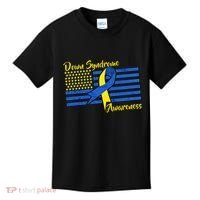 Down Syndrome American Flag Kids T-Shirt thumb 0