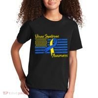 Down Syndrome American Flag Kids T-Shirt thumb 2