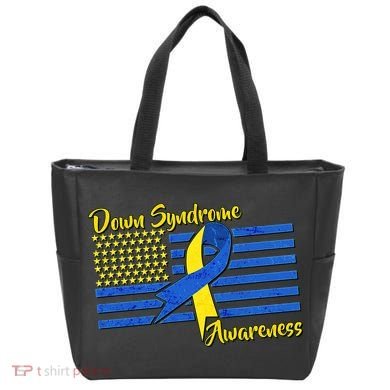 Down Syndrome American Flag Tote Bag