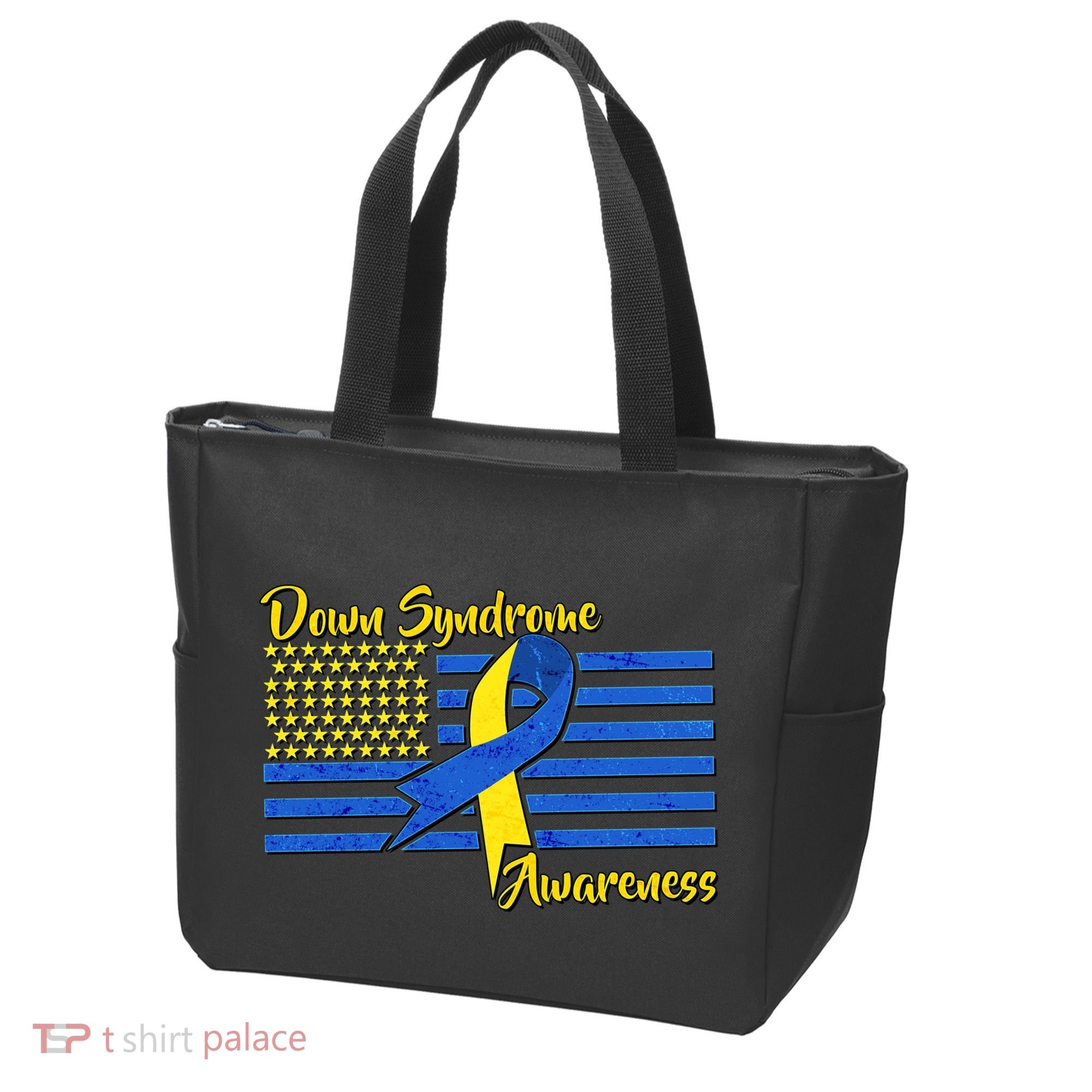 Down Syndrome American Flag Tote Bag