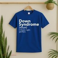 Down Syndrome Available Down Right Perfect T-Shirt thumb 2