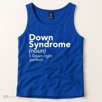 Down Syndrome Available Down Right Perfect Tank Top thumb 2