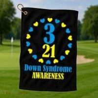 Down Syndrome Awareness Golf Towel thumb 1