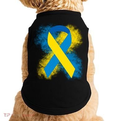 Down Syndrome Awareness Blue & Yellow Ribbon Doggie Tank