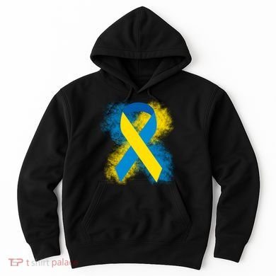 Down Syndrome Awareness Blue & Yellow Ribbon Hoodie