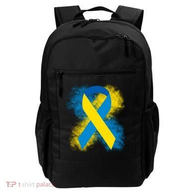 Down Syndrome Awareness Blue & Yellow Ribbon Backpack