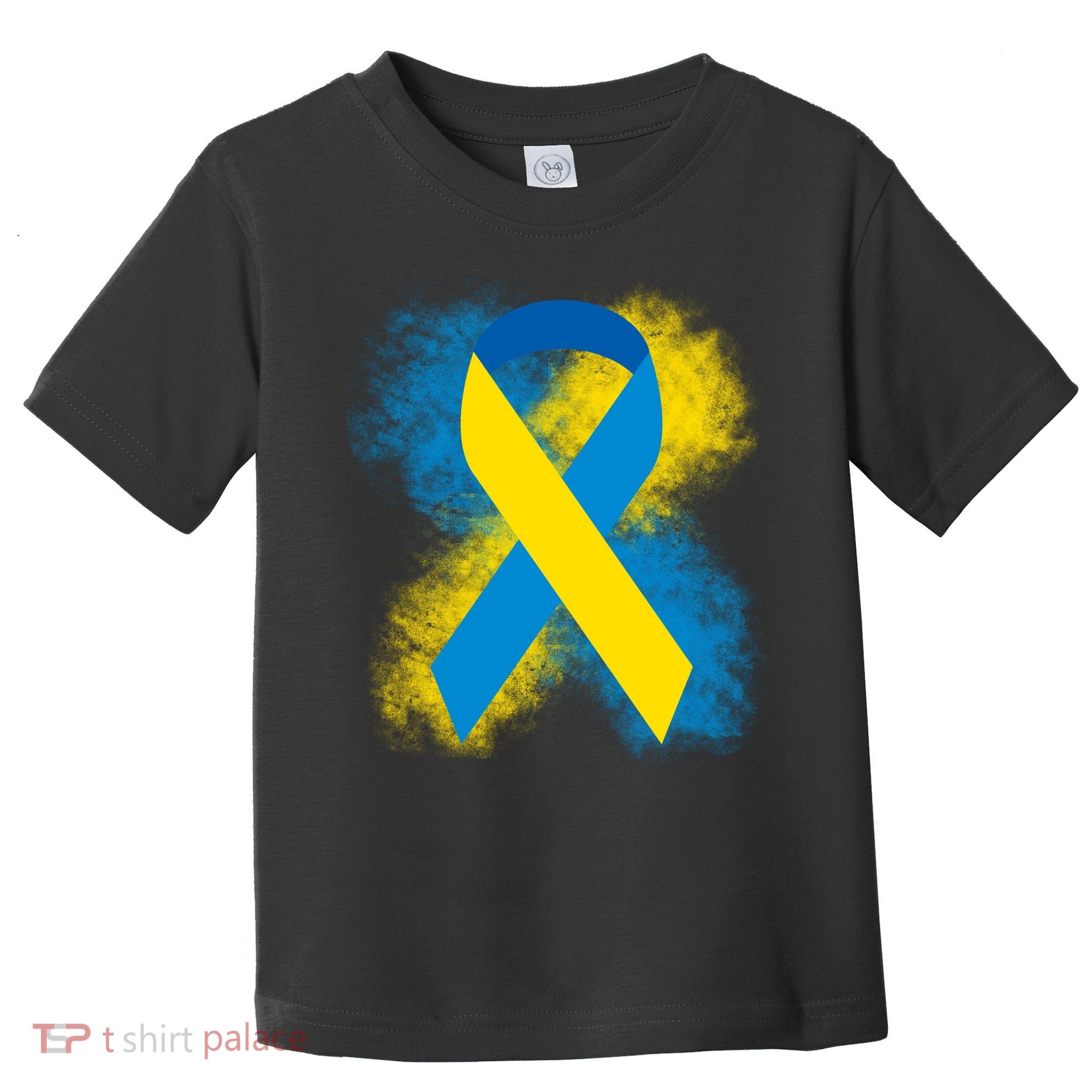 Down Syndrome Awareness Blue & Yellow Ribbon Toddler T-Shirt