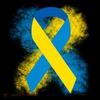 Down Syndrome Awareness Blue & Yellow Ribbon Women's T-Shirt thumb 6