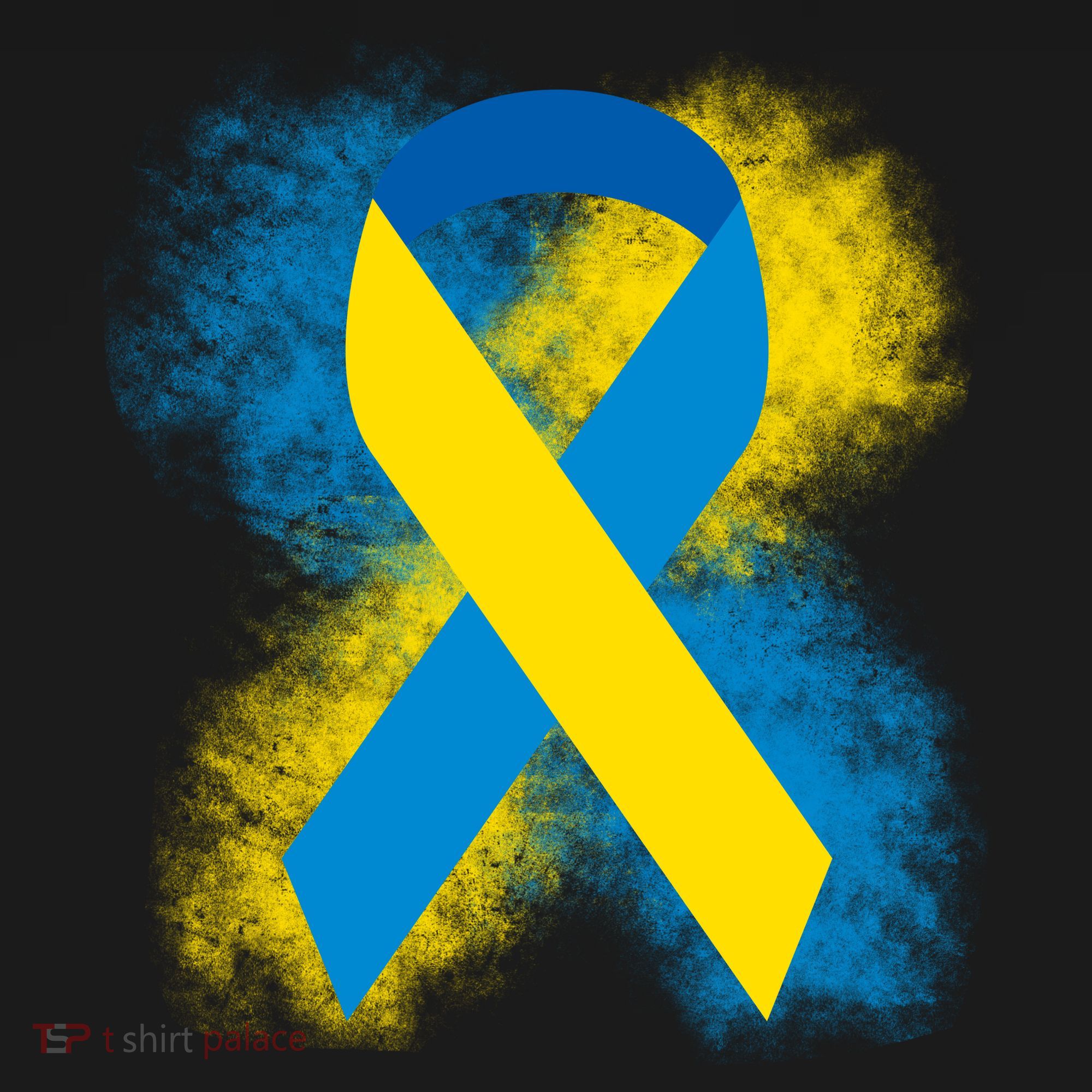 Down Syndrome Awareness Blue & Yellow Ribbon Kids T-Shirt