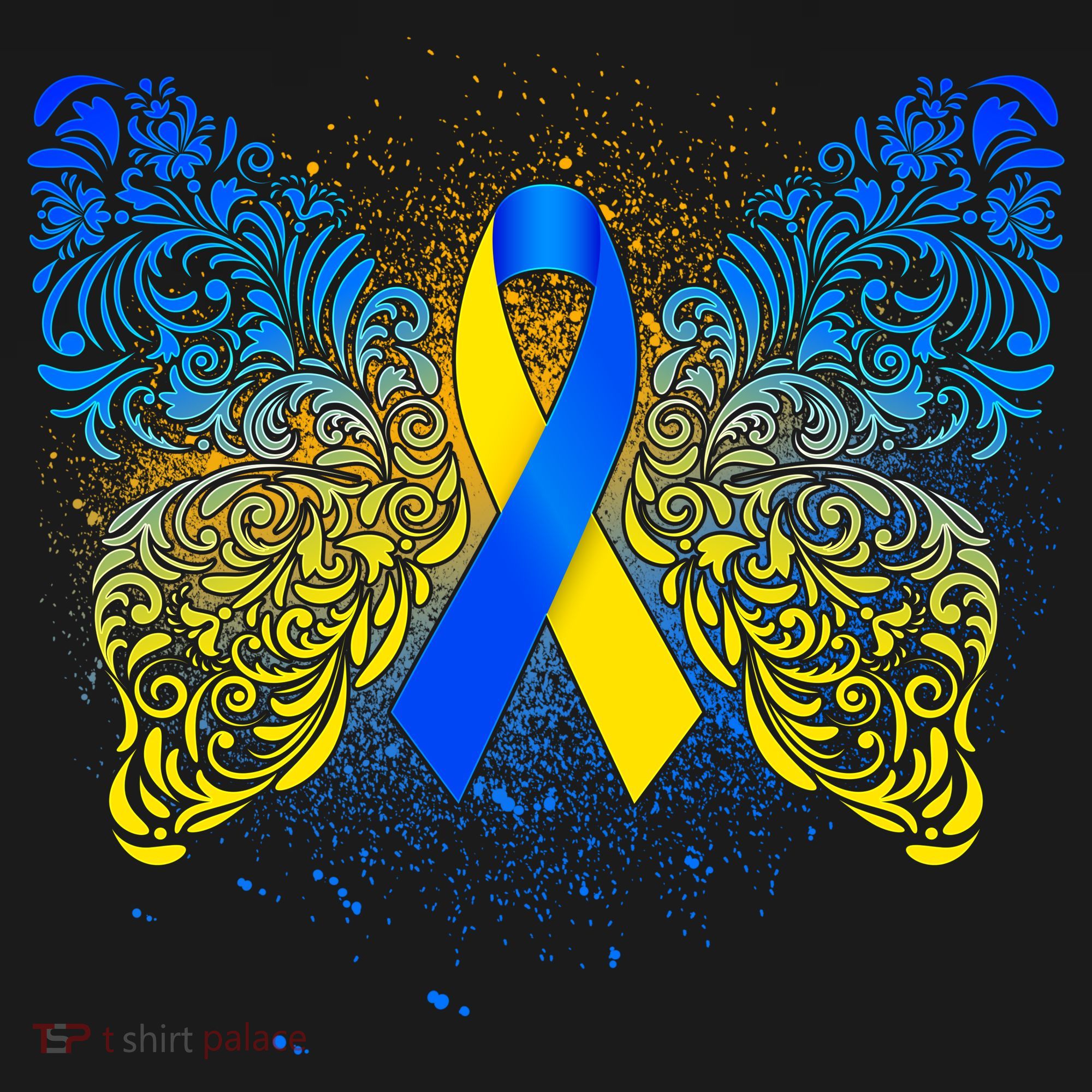 Down Syndrome Awareness Butterfly Ribbon Apron