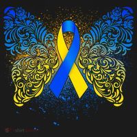 Down Syndrome Awareness Butterfly Ribbon Ornament thumb 1