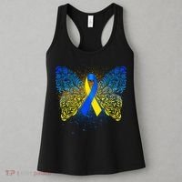 Down Syndrome Awareness Butterfly Ribbon Women's Tank Top thumb 3