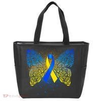 Down Syndrome Awareness Butterfly Ribbon Tote Bag thumb 0