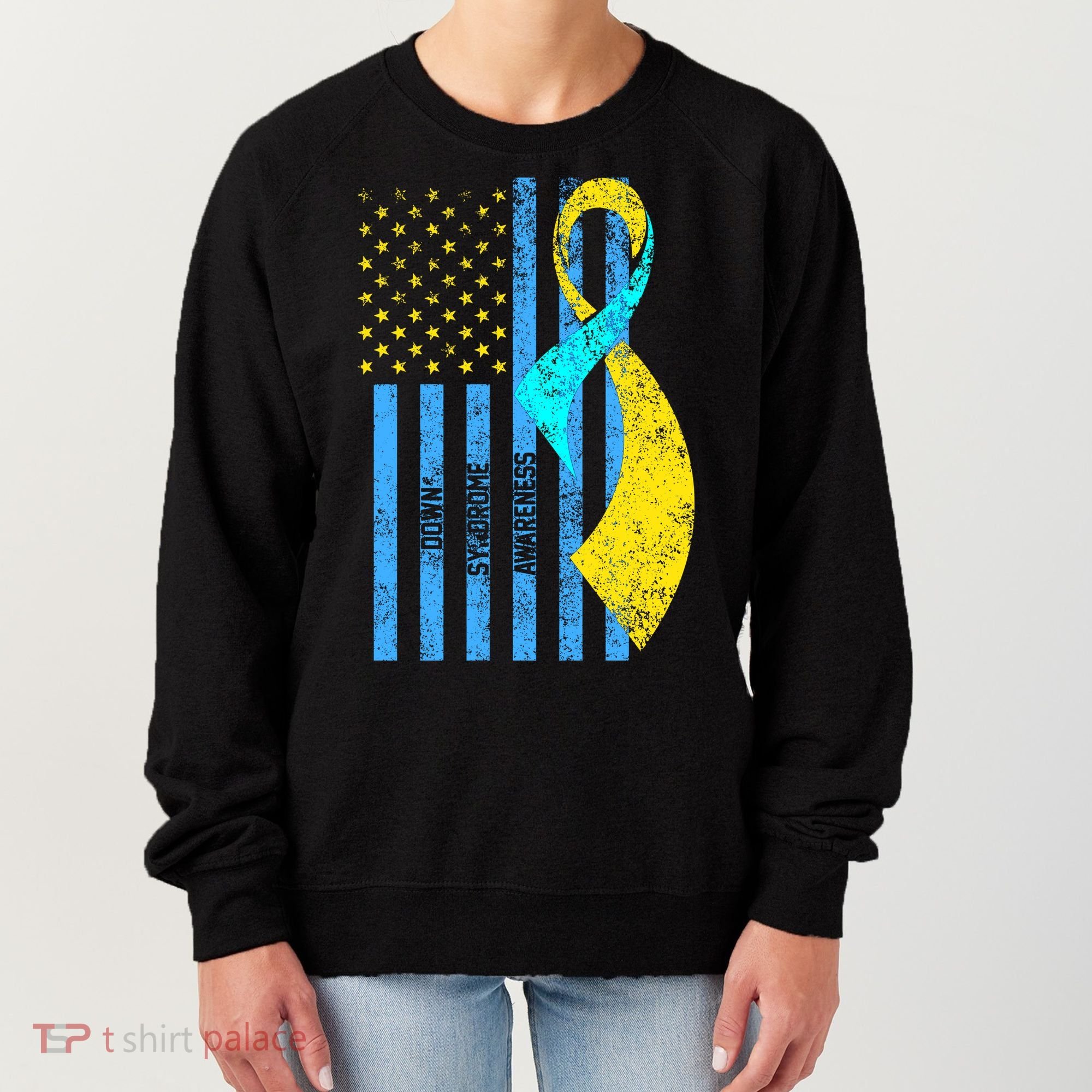 Down Syndrome Awareness Flag Women's Sweatshirt